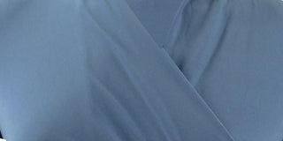 Blusa feminina DKNY com decote sobrepeliz e franzido, azul, tamanho XX-G