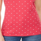 Blusa de algodão com decote canoa e estampa bordada Karen Scott feminina, rosa, tamanho M