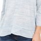 Blusa feminina com decote em V, azul, tamanho extragrande, da Style &amp; Co