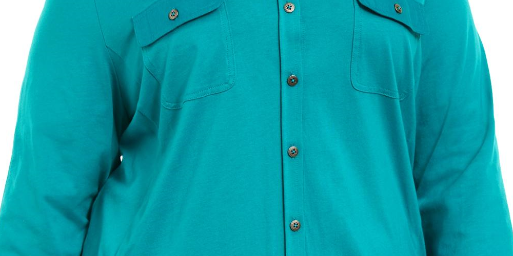 Polo Karen Scott Feminino Gola Alta Azul Tamanho 2X