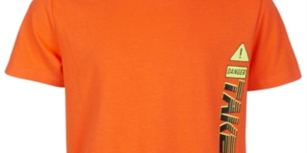 Camiseta estampada Ideology Big Boy's Laranja Tamanho P