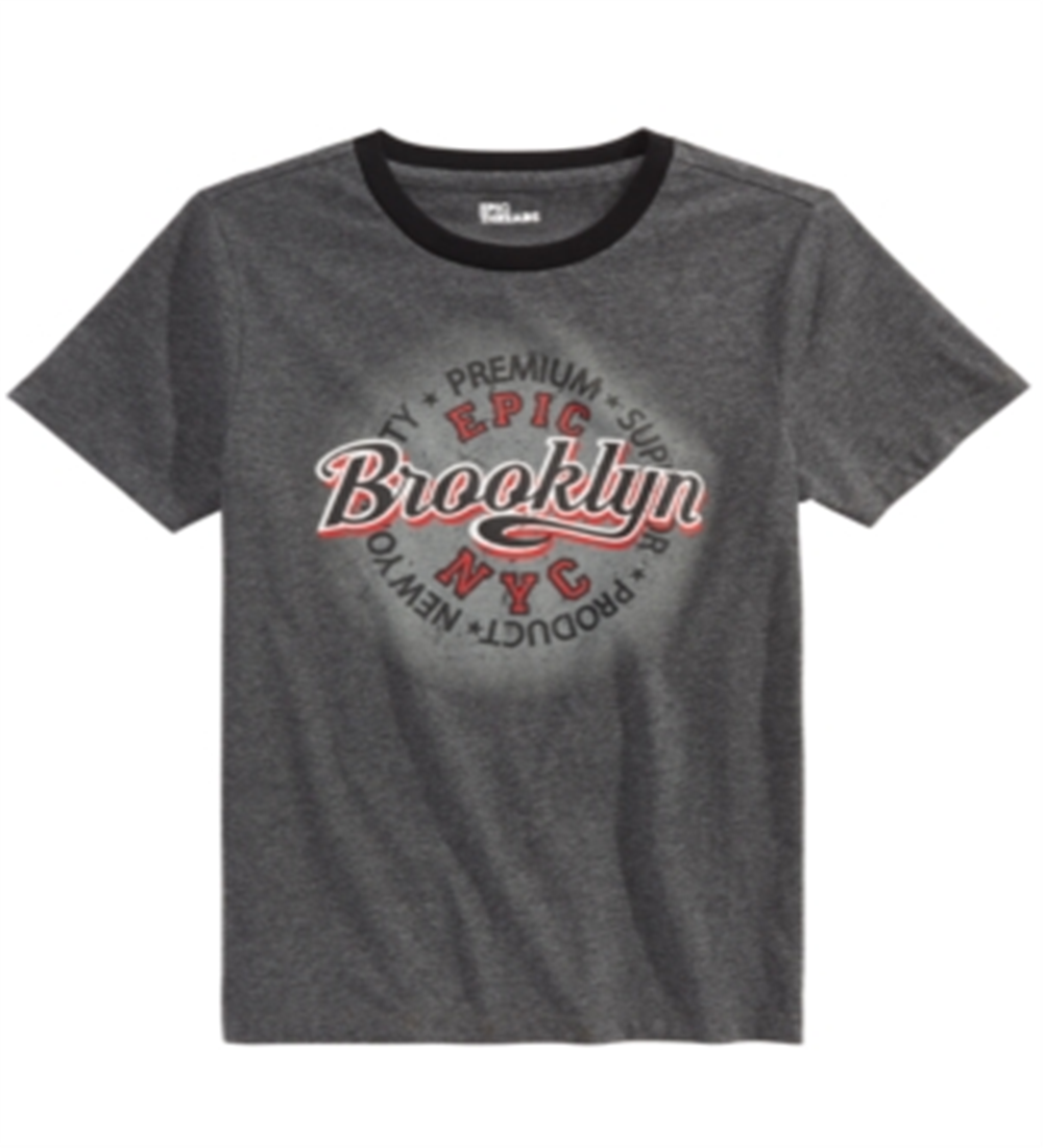 Camiseta Epic Threads Big Boy's Brooklyn Epic Cinza Tamanho Grande