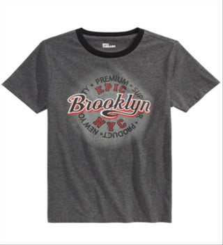 Epic Threads Big Boy's Brooklyn Epic T-Shirt Gray Size Large