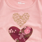 Camiseta infantil feminina Epic Threads Stacked Hearts rosa tamanho 3T REG