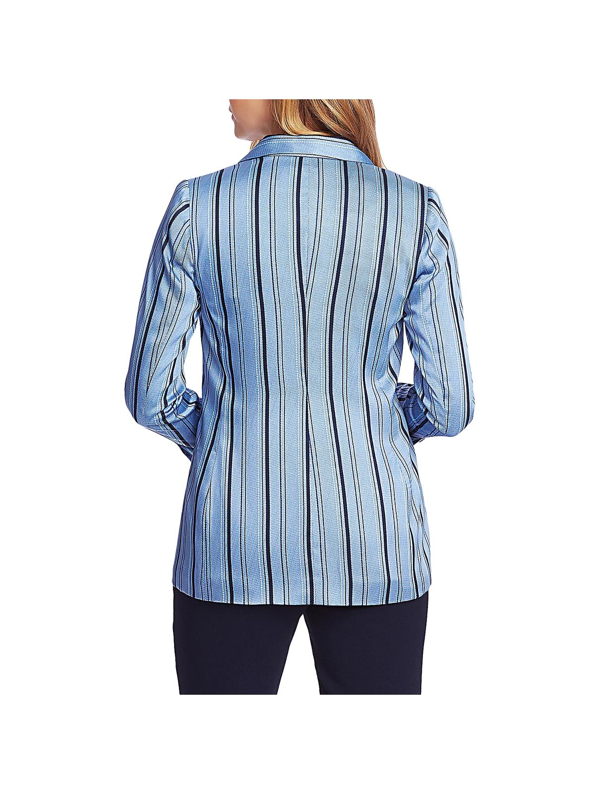 Blazer casual elegante Vince Camuto feminino listrado Interludes azul tamanho 14
