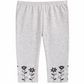 Leggings com bainha floral para bebê First Impressions, cinza, tamanho 12 meses