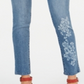 Calça jeans skinny feminina com detalhes florais, azul, tamanho 10, da Style &amp; Co