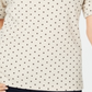 Karen Scott Top Feminino Manga Cotovelo Azul Tamanho Pequeno P