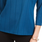 Blusa feminina Alfani com decote torcido e cor lisa, verde, tamanho pequeno e pequeno