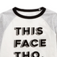 Camiseta estampada com este rosto para meninos First Impressions, tamanho 12 meses