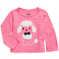 Camiseta infantil de algodão manga comprida com estampa de poodle First Impressions, tamanho 12 meses