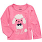 Camiseta infantil de algodão manga comprida First Impressions para meninas, tamanho 2T, rosa