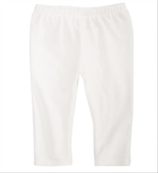 Leggings de veludo para meninas First Impressions, brancas, tamanho 3-6 meses