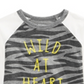 Camiseta infantil de algodão com estampa Wild at Heart para meninos First Impressions, cinza, tamanho 3T
