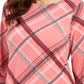 Blusa feminina xadrez com manga sino Charter Club rosa tamanho XXL