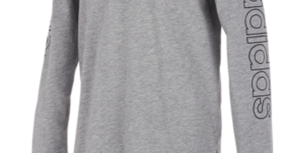 Moletom com capuz Adidas Little Boy's Logo Print Cinza Tamanho 4