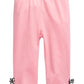 Leggings com laço xadrez para meninas First Impressions, rosa, tamanho 6-9 meses