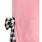Leggings com laço xadrez para meninas First Impressions, rosa, tamanho 6-9 meses