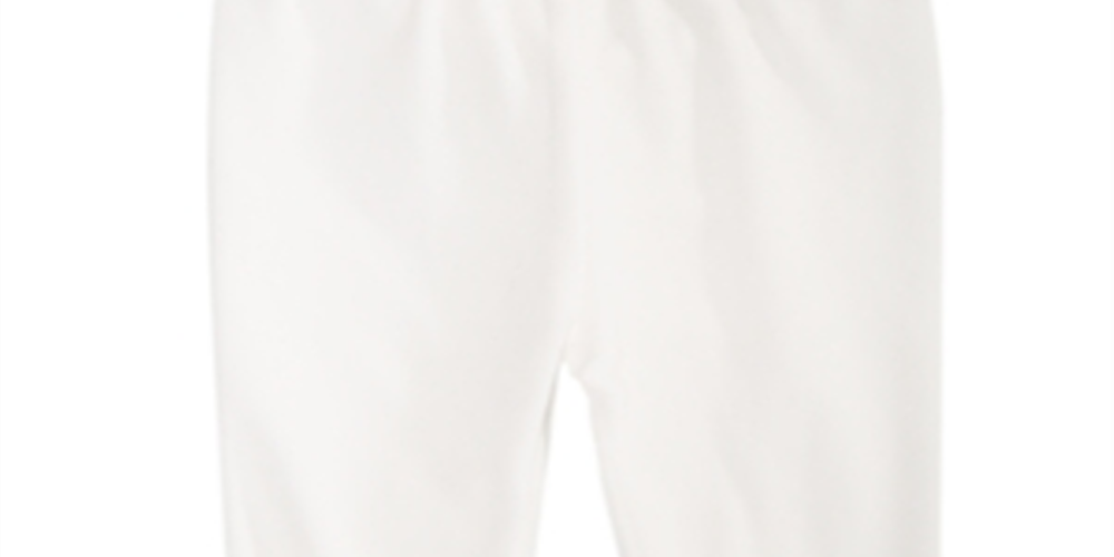 Leggings de veludo para meninas First Impressions, brancas, tamanho 6-9 meses
