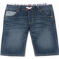Tommy Hilfiger Shorts Jeans Infantil Retro Revolution Fit Stretch Texturizado com Camadas Azul Tamanho 5
