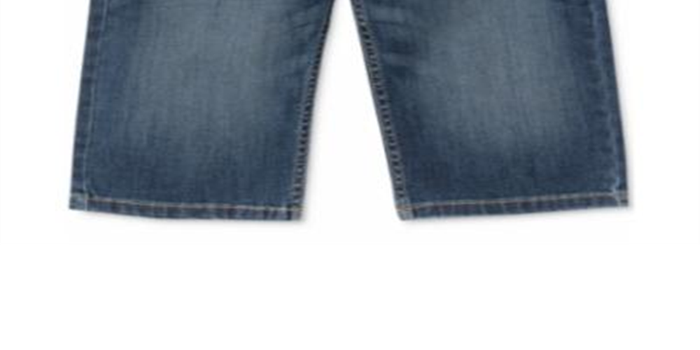 Tommy Hilfiger Shorts Jeans Infantil Retro Revolution Fit Stretch Texturizado com Camadas Azul Tamanho 5