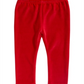 Leggings de veludo para meninas First Impressions, tamanho 12 meses, vermelho
