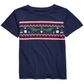 Camiseta listrada infantil Epic Threads Isle para meninos, azul, tamanho 4
