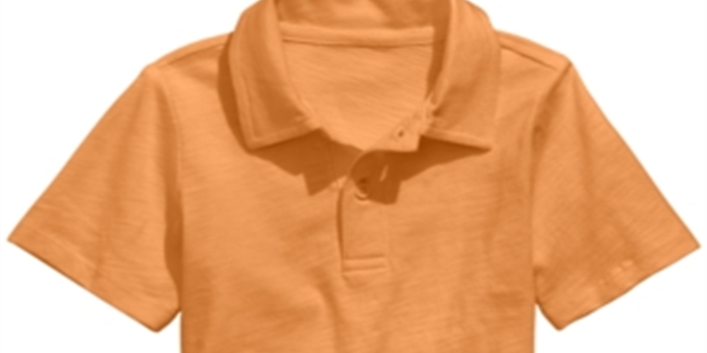 Camisa polo de algodão para meninos First Impressions, laranja, tamanho 3-6 meses