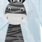 Camiseta infantil estampada de zebra para meninos First Impressions, azul, tamanho 2T