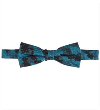 DKNY Big Boy's Camo Print Bow Tie Blue - Teal  One Size
