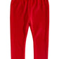 Legging de veludo para meninas First Impressions, tamanho 3T, vermelha