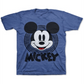 Camiseta infantil Disney Mickey Mouse hipnotizado para meninos, azul, tamanho 2