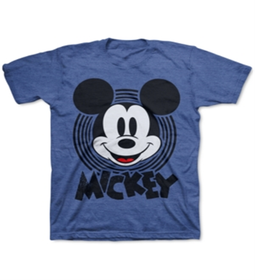 Camiseta infantil Disney Mickey Mouse hipnotizado para meninos, azul, tamanho 2