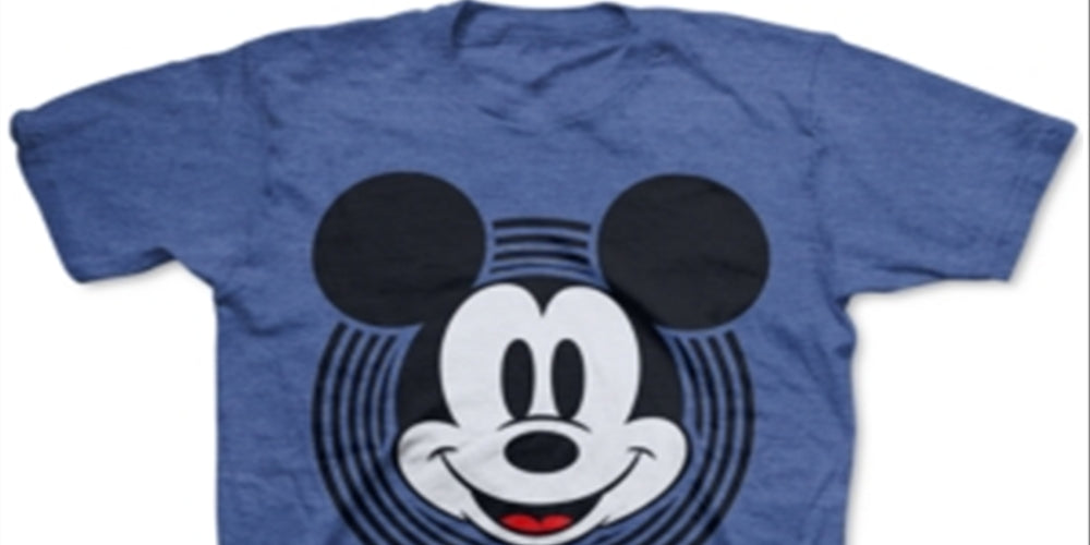 Camiseta infantil Disney Mickey Mouse hipnotizado para meninos, azul, tamanho 2