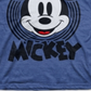 Camiseta infantil Disney Mickey Mouse hipnotizado para meninos, azul, tamanho 2