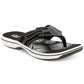 Clarks Brinkley Bree Sapatos Casuais Abertos Femininos Pretos Tamanho 10 M