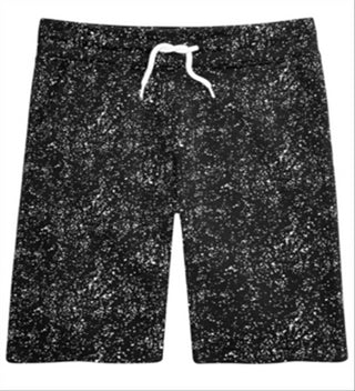 Shorts Univibe Big Boy's Halmos Splatter Preto Tamanho X-Grande