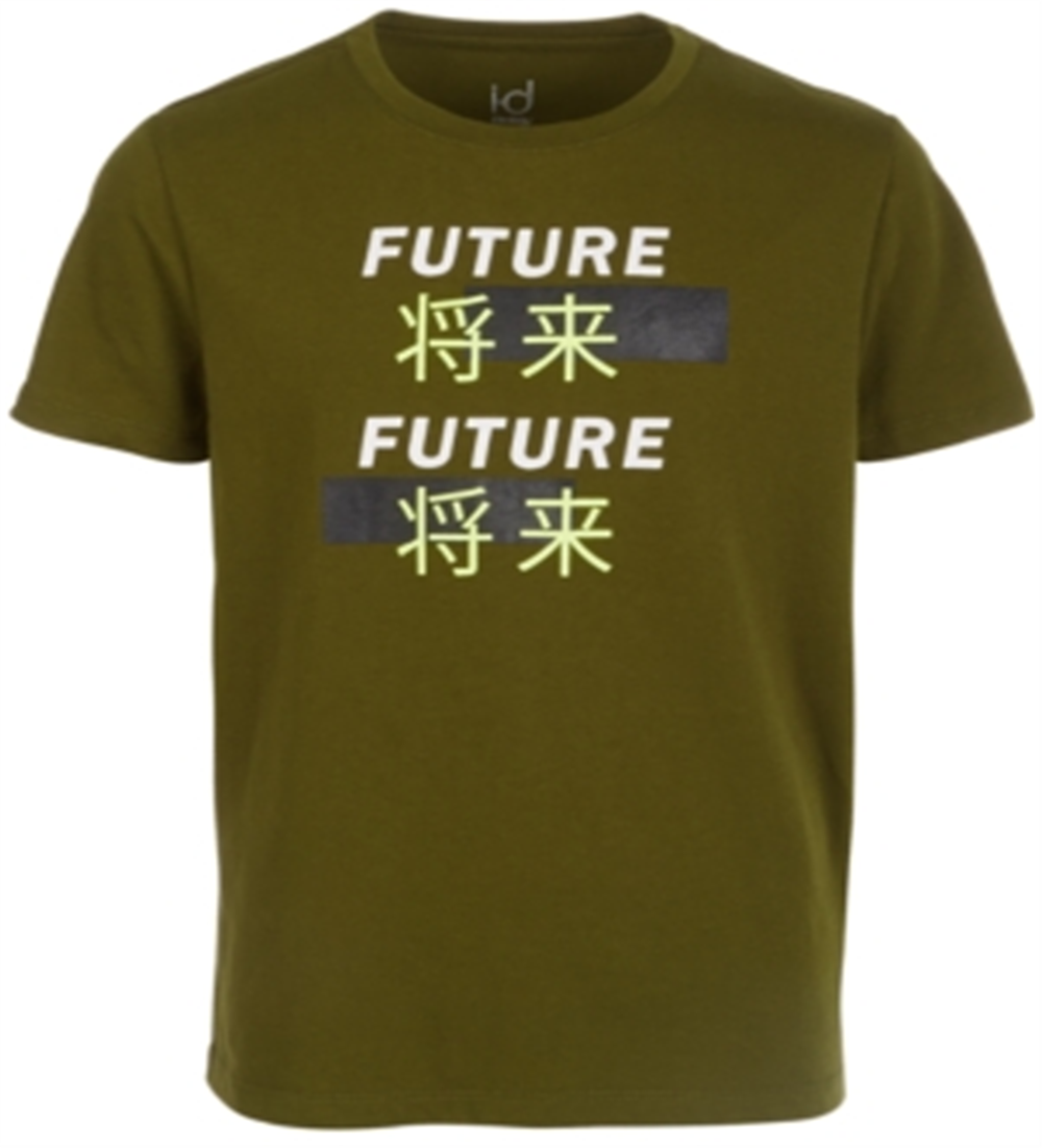 Camiseta estampada Ideology Big Boy's, verde, tamanho extragrande