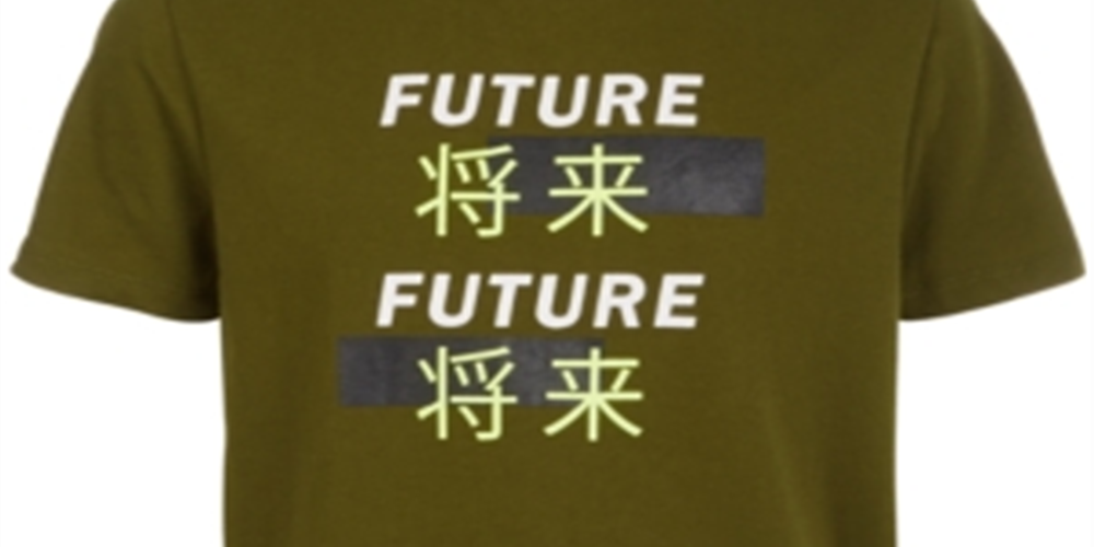 Camiseta estampada Ideology Big Boy's, verde, tamanho extragrande