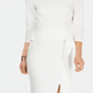 Vestido tubinho com babados angulares Vince Camuto feminino, branco, tamanho 6