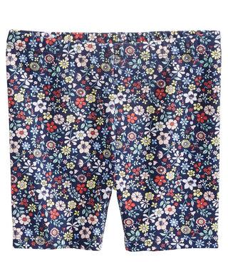 Shorts de ciclista com estampa floral para meninas First Impressions, azul, tamanho 3-6 meses