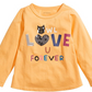 Camiseta infantil First Impressions Owl Love U amarela tamanho 6-9 meses