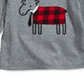 Camiseta xadrez infantil First Impressions para meninos, tamanho 2T, cinza