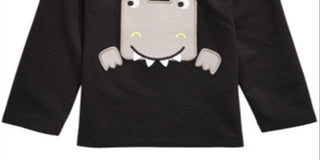 First Impressions Toddler Boy's Long Sleeve Dino Print T-Shirt Black Size 3T