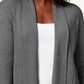Karen Scott Cardigan Feminino Gola Xale Cinza Tamanho XX-G