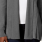 Karen Scott Cardigan Feminino Gola Xale Cinza Tamanho XX-G