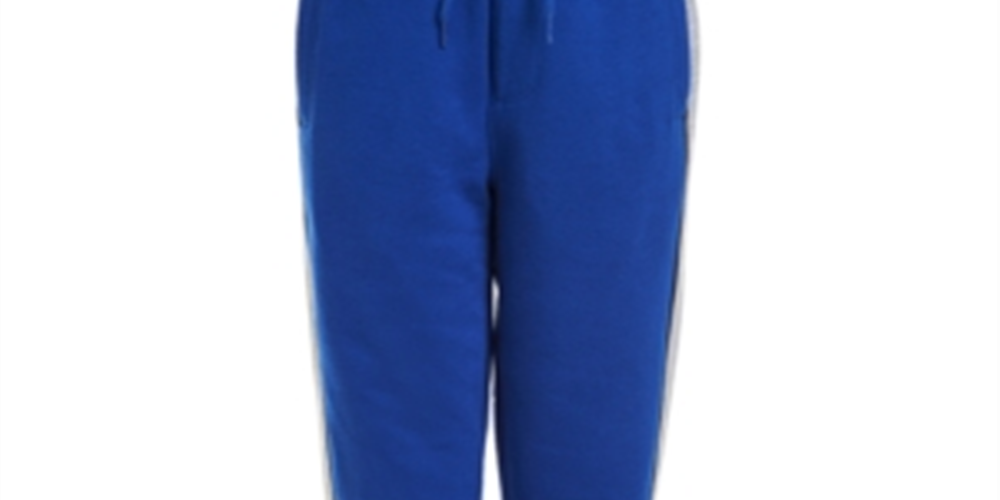 Calça de moletom Calvin Klein Big Boy's Rugby Side Stripe Fleece Azul Tamanho 10-12M
