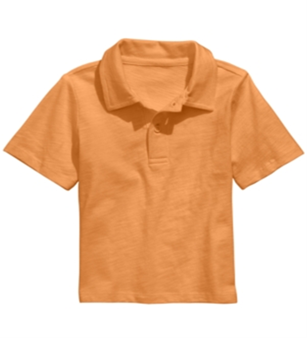 Camisa polo de algodão para meninos First Impressions, laranja, tamanho 6-9 meses