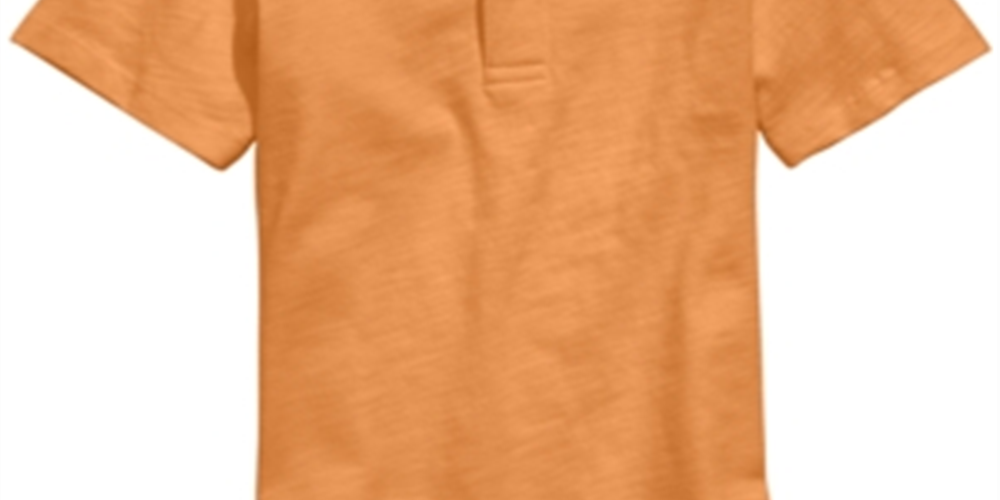 Camisa polo de algodão para meninos First Impressions, laranja, tamanho 6-9 meses