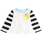 Camiseta de algodão com bolso de girafa First Impressions para bebê menino, branca, tamanho 12 meses